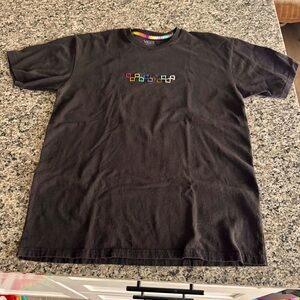 Vans Men’s/unisex size L Pride shirt. Black and rainbow